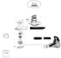 Page A Diagram and Parts List for 2695 Type 3 Weed Eater Leaf Blower / Vacuum
